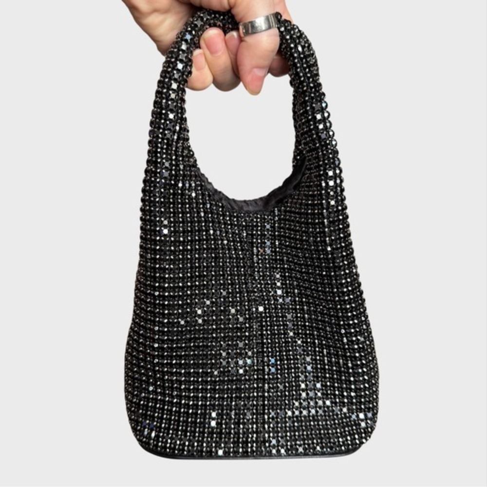 Billini Tamara Handbag in black diamante Glam‎ Goth Formal Wedding New Years Eve
